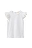 Milky - White Broderie Frill Tee