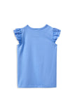 Milky - Blue Broderie Frill Tee
