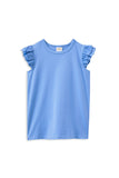 Milky - Blue Broderie Frill Tee