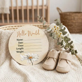 Timber Tinkers - Daisy Wooden Birth Disc