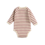 Tiny Twig - Knitted Bodysuit - Rose Stripes