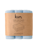 Kiin - Wash Cloths 3 Pack - Sky