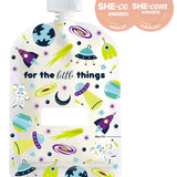 Sinchies - 150ml Reusable Food Pouches - Space Invasion (pack of 5)