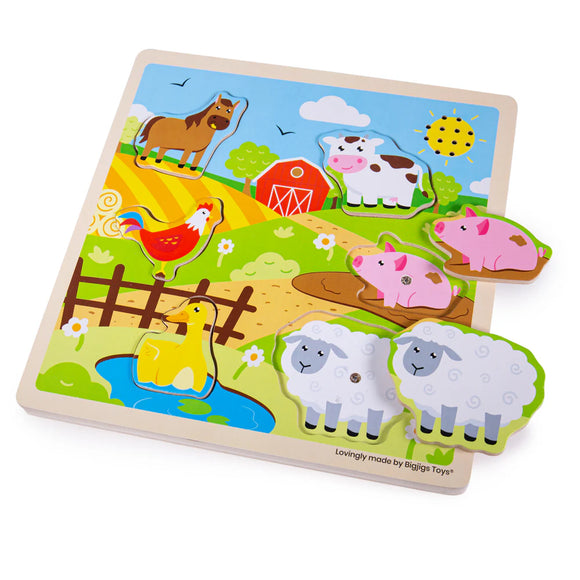 Artiwood - Bigjigs - Sound Puzzles - Farm