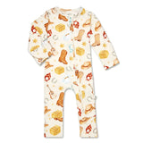 Snuggle Hunny - Cowboys Organic Snugglesuit Convertible Romper