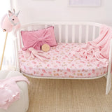 Snuggle Hunny - Fitted Cot Sheet - Boots & Bows