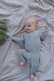 Milky - Fern Stripe Zip Romper