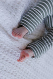 Milky - Fern Stripe Zip Romper