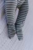 Milky - Fern Stripe Zip Romper