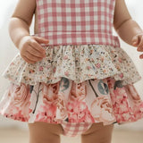 Love Henry - Baby Girls Frilly Playsuit - Pretty Blossom