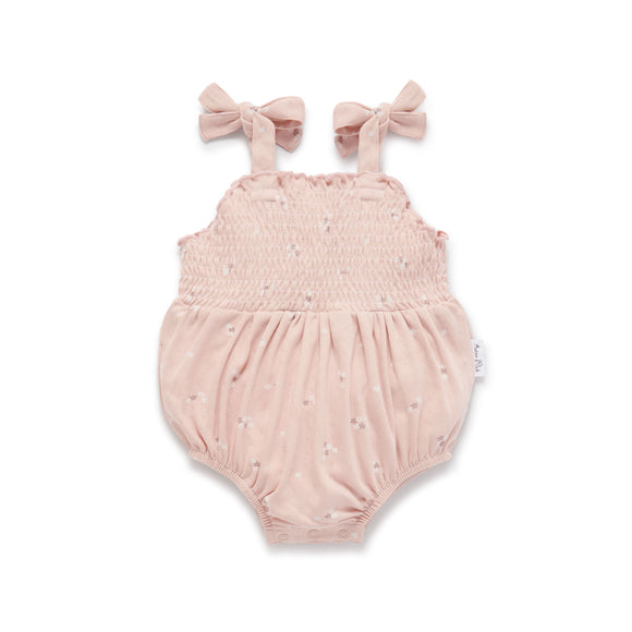 Aster & Oak - Petal Pointelle Tie Romper