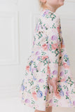 Milky - Hydrangea Tiered Dress
