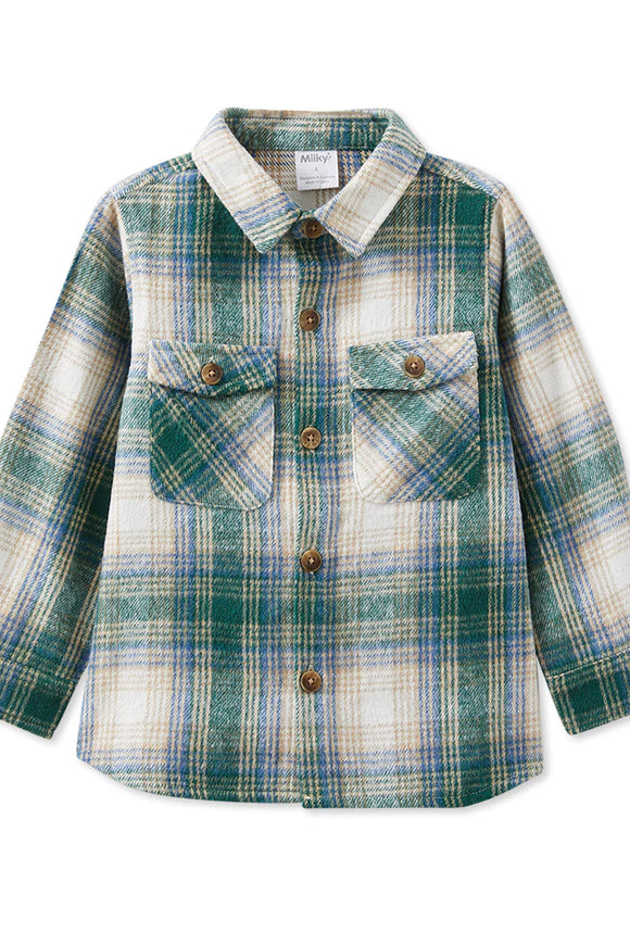 Milky - Green Check Overshirt