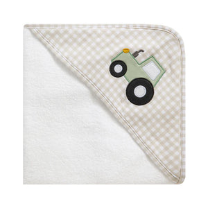 Living Textiles - Hooded Towel - Tractor Ride