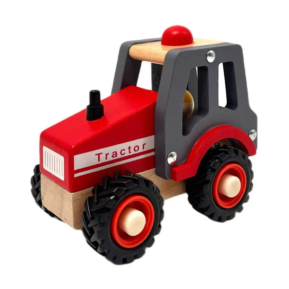 ToysLink - Sturdy Wooden Tractor Toy For Kids