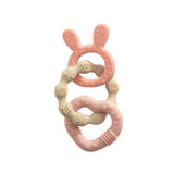 Playground - Silicone Bunny Teether - Pink