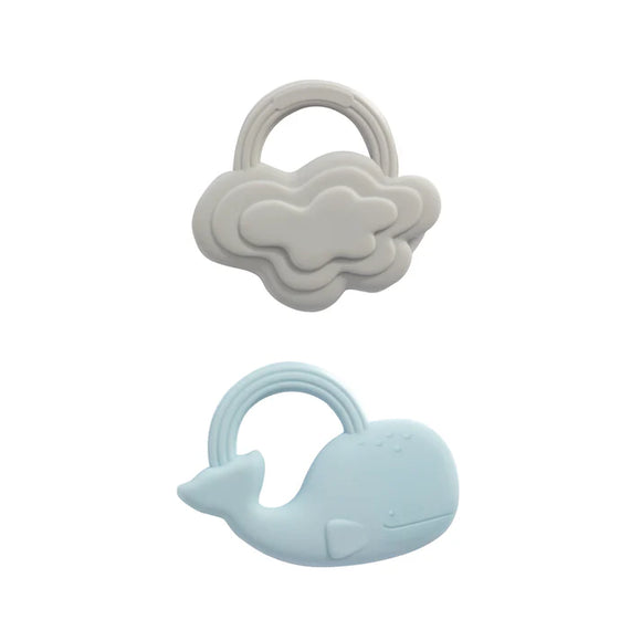 Playground - 2pk Silicone Teether - Whale & Cloud