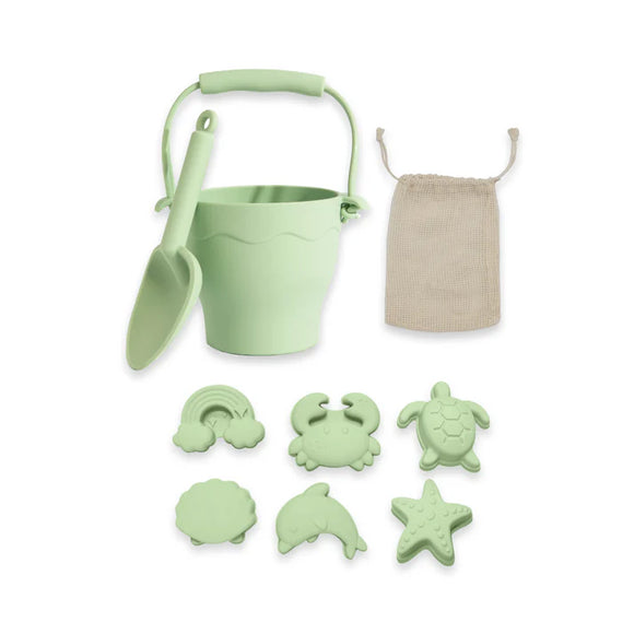 PLayground - 8pc Silicone Bucket Set - Light Sage