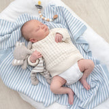 Living Textiles - 100% Cotton Knit Stripe Blanket