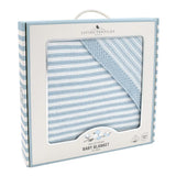 Living Textiles - 100% Cotton Knit Stripe Blanket