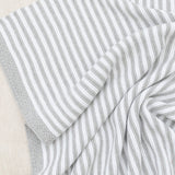 Living Textiles - 100% Cotton Knit Stripe Blanket