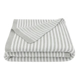 Living Textiles - 100% Cotton Knit Stripe Blanket