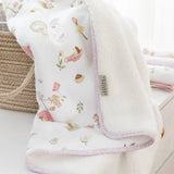 Living Textiles - Jersey Sherpa Pram Blanket - Whimsical Wonderland