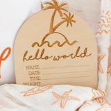 Timber Tinkers - Hello World Palm Birth Disc