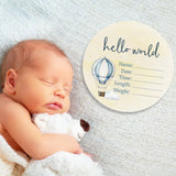 Timber Tinkers - Hot Air Balloon Wooden Birth Disc