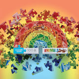 Crocodile Creek - Rainbow Puzzle 100 Pc - Animals