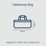 Project Ten - Takeaway Bag – Blue Palm