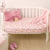 Snuggle Hunny - Fitted Cot Sheet - Boots & Bows