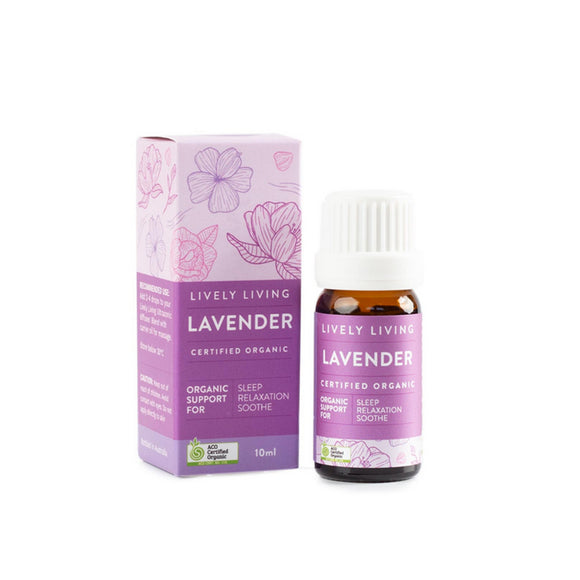 Lively Living - Lavender Essential Oil Certified Organic 10ml