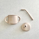 Cuddle Bug & Co - Transitional Straw Sippy Cup Almond