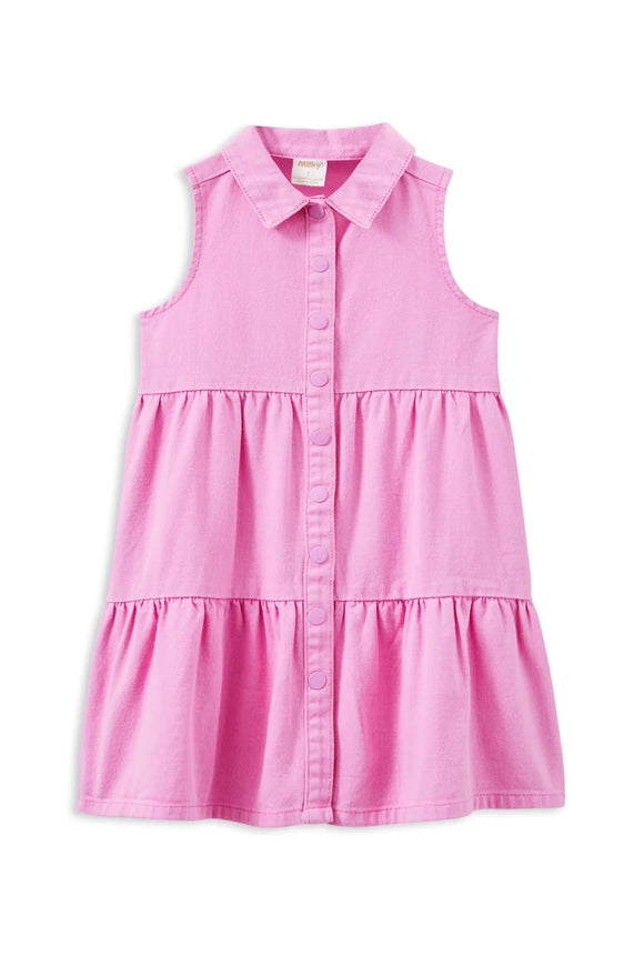 Milky - Pink Twill Dress