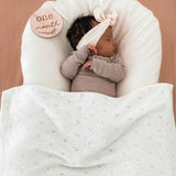 Cuddle Bug & Co (Mini & Me) - Heirloom Baby Blanket Ivory