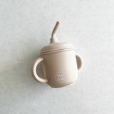 Cuddle Bug & Co - Transitional Straw Sippy Cup Almond