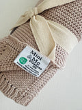 Cuddle Bug & Co (Mini & Me) - Cable Baby Blanket Seashell