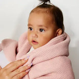 Living Textiles - Pram Knitted Blanket - Dusty Rose