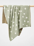 Over The Dandelions - Daisy Blanket in Thyme