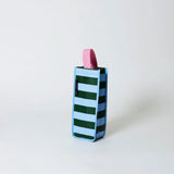 Project Ten - Green Blue Stripe Wine Bag