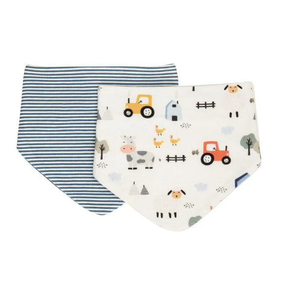 All4Ella - Bandana bibs 2pk - Barnyard