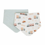 All4Ella - Bandana bibs 2pk - Blue Trucks