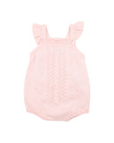 Bebe - ORGANIC PINK BOBBLE KNIT BODYSUIT