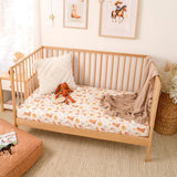 Snuggle Hunny - Fitted Cot Sheet - Cowboys