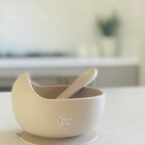 Cuddle Bug & Co - Wave Bowl & Spoon Almond