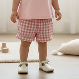Love Henry - Baby Girls Lucy Shorts - Pink Check