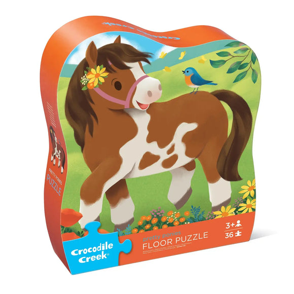Crocodile Creek - Classic Floor Puzzle 36 Pc - Pretty Ponies