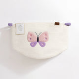 Living Textiles - Cotton Rope Embroidered Hampers - Butterfly