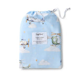 Snuggle Hunny - Fitted Cot Sheet - Taking Flight